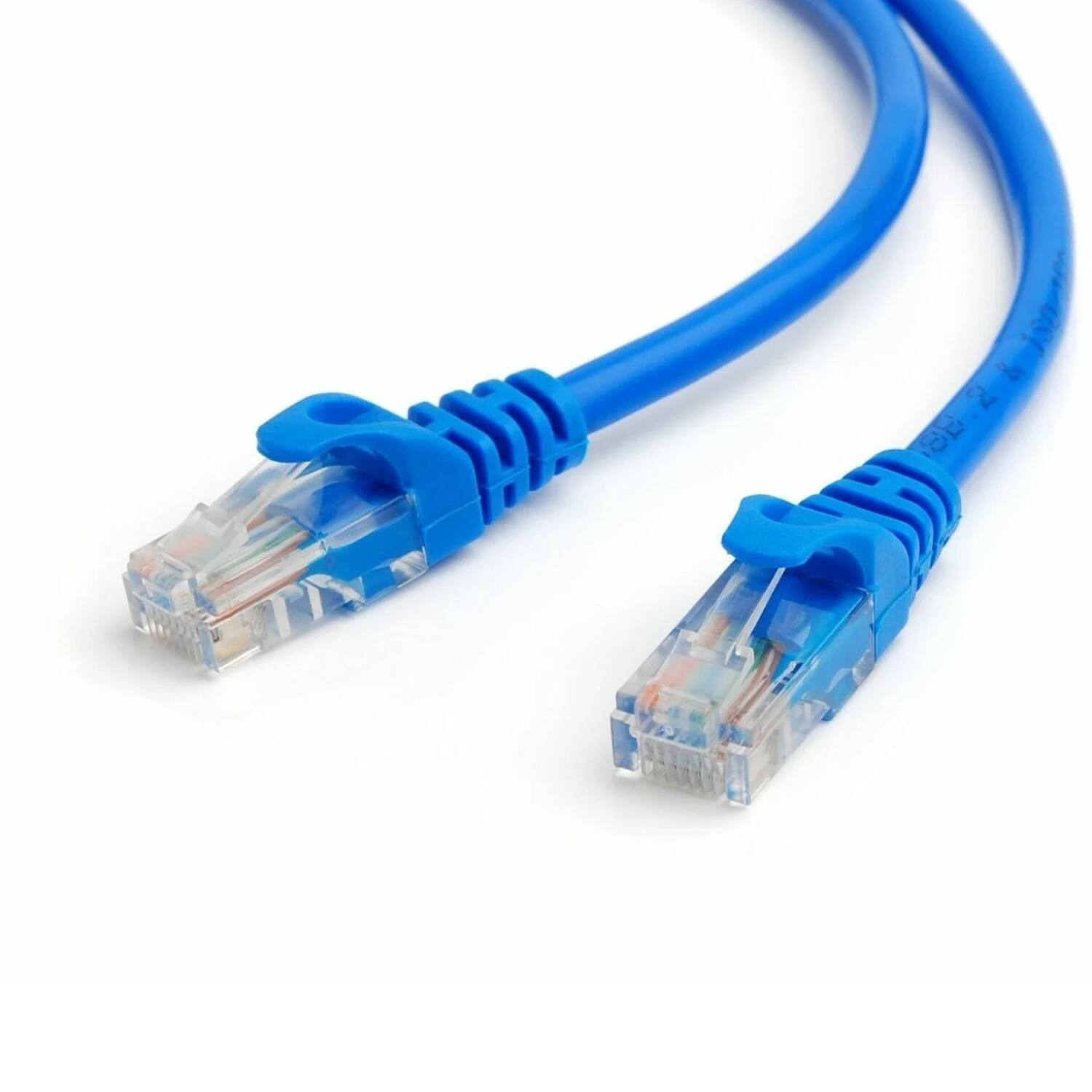 Left. Stock Preferred - 25 ft Blue CAT5e Ethernet Cable for PC - Blue.