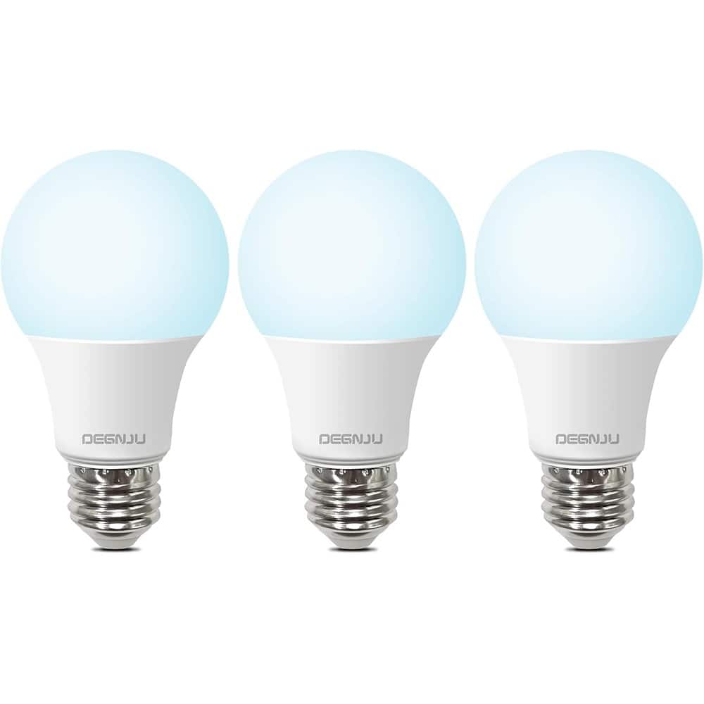 Schertz - A19 LED Bulbs 60W Eq 5000K Daylight 800LM 8.5W Non-Dimmable E26 (3-Pack)