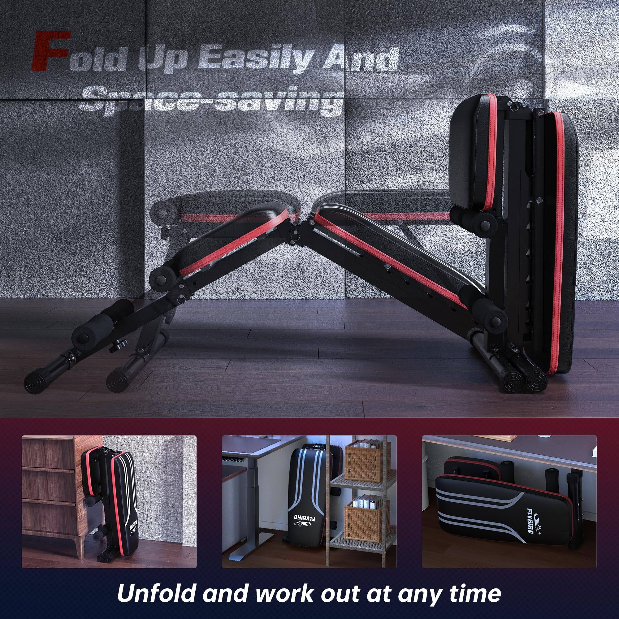 Fold Up Easily And Space-saving

Unfold and work out at any time