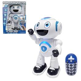 Lexibook - POWERMAN® MASTER STEM Robot with Quiz, Music, Games, Disc Shooting incl remote control (English)