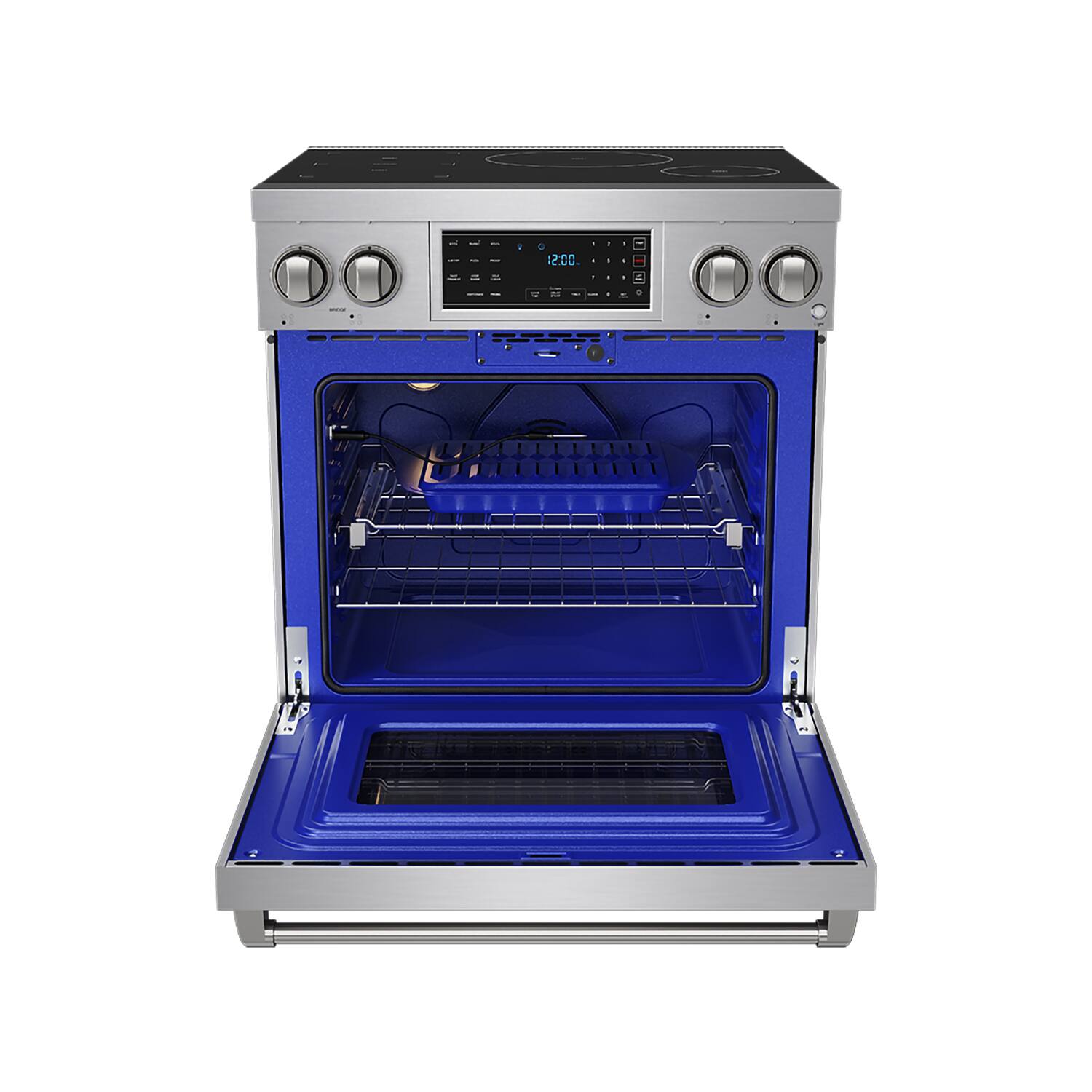 Alt View 1. Thor Kitchen - Gordon Ramsay Series by Thor Kitchen 4.8 Cu. Ft Freestanding Induction Range - Stainless steel.