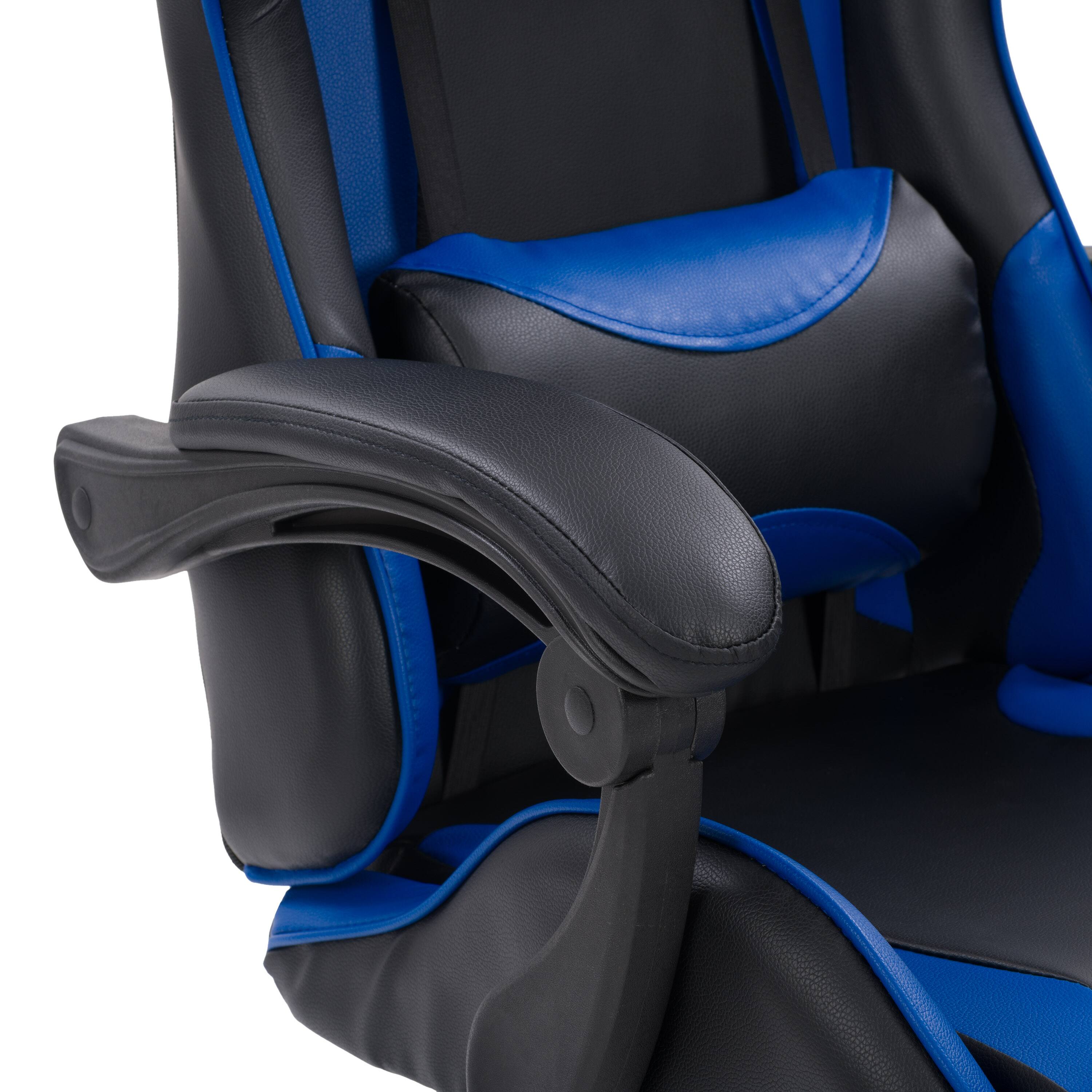 Alt View 17. CorLiving - Ravagers Gaming Chair - Black and Blue.