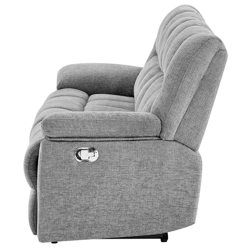 Left. Global Furniture USA - Britta Manual Reclining Loveseat - Gray.