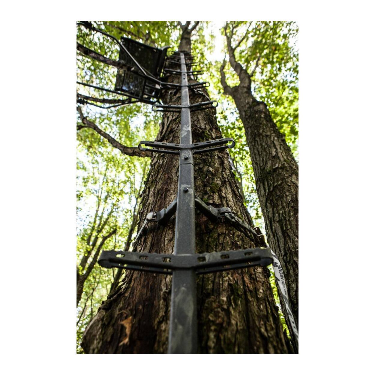 Left. Hawk - Hawk Traction 20 Feet Stacking Mud Stick with Dual Sided Non Slip Steps - Black.