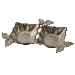 Jiallo - Double Nut Dish - Silver