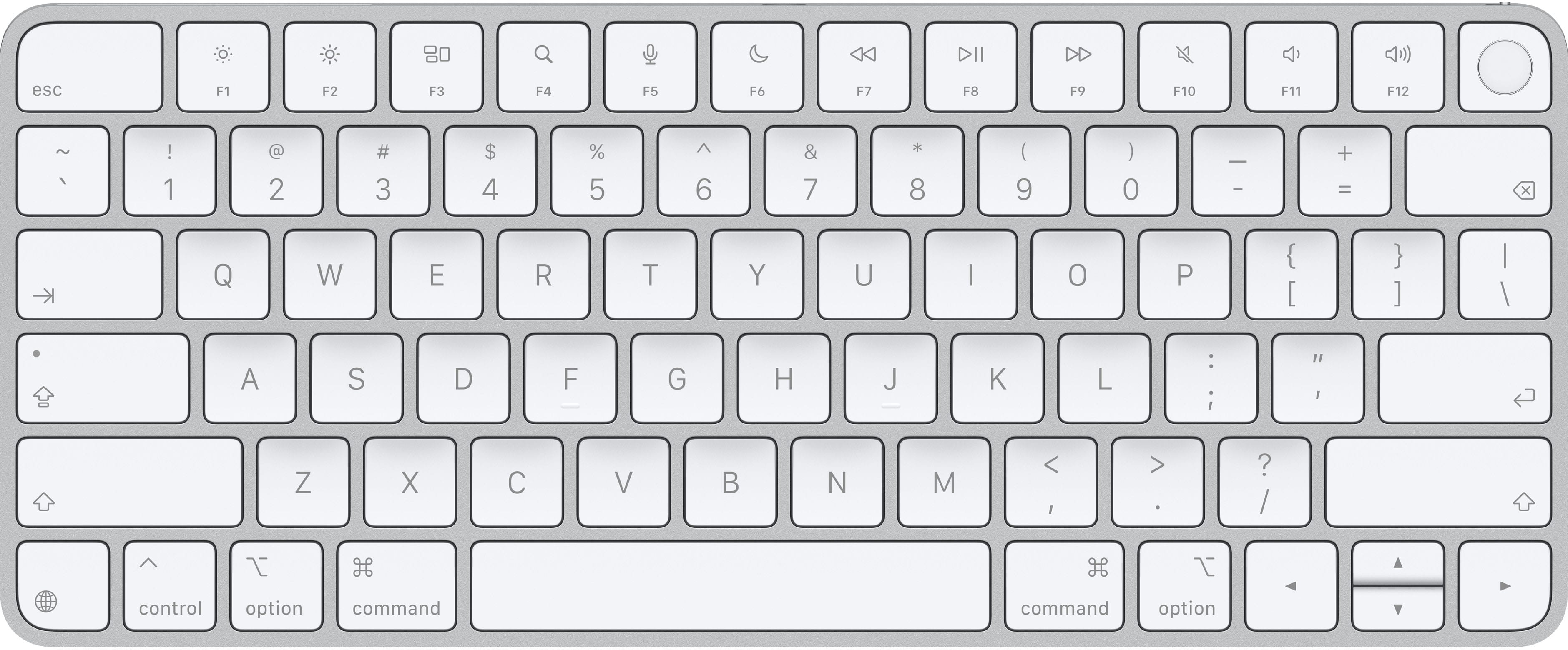 Magic Keyboard with Touch ID for Mac models with Apple silicon (USB–C) (2026) - White