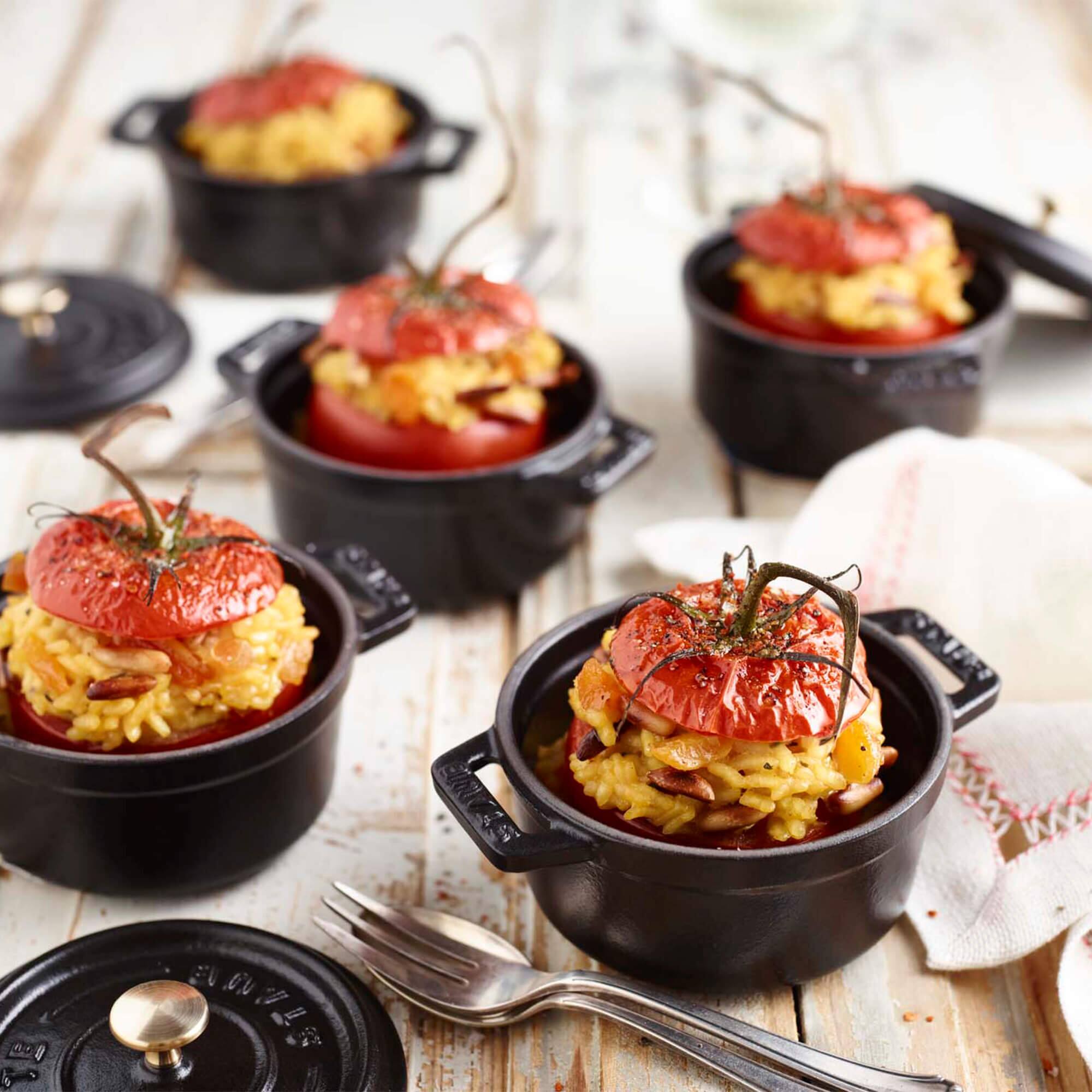 Staub Cast Iron Mini Round Cocotte, Dutch Oven, 0.25 quart, serves