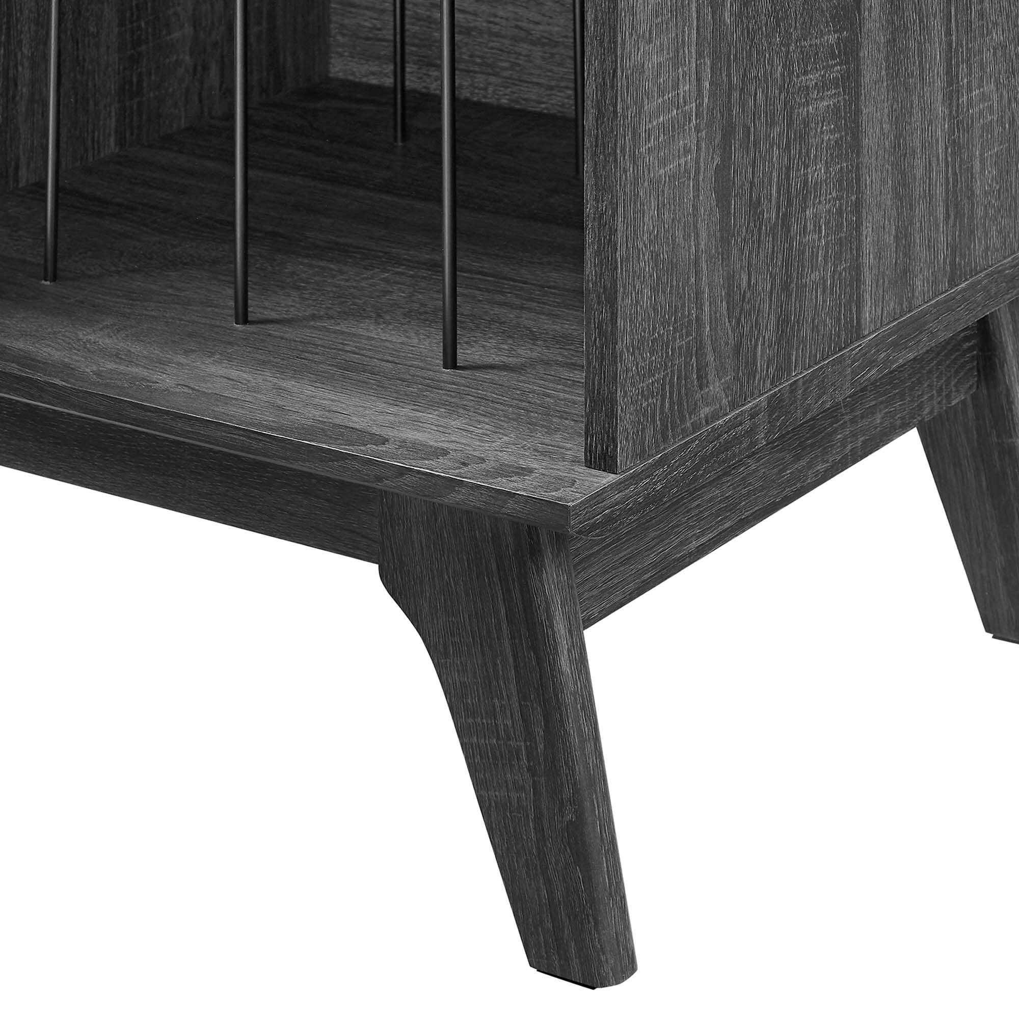 Alt View 4. Modway - Render Vinyl Record Display Stand by Modway - Charcoal.
