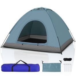 Winado - Camping Tent, Portable Dome Tent 78*53in for 3-4 Person Waterproof for Outdoor Hiking Climbing Camping Backpacking - Blue