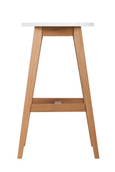 Alt View 4. Universal Expert - Universal Expert Abacus Counter Stool, Oak and White - Oak and White.