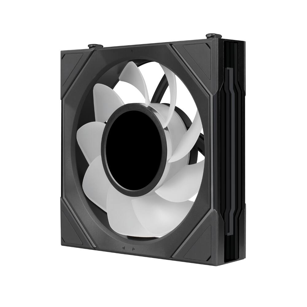 Alt View 1. Lian Li - UNI FAN SL Infinity LCD Flex 120mm Reverse Blade ARGB Fan, Single Pack, Controller Not Included (12RSLIND1F1B) - Black.
