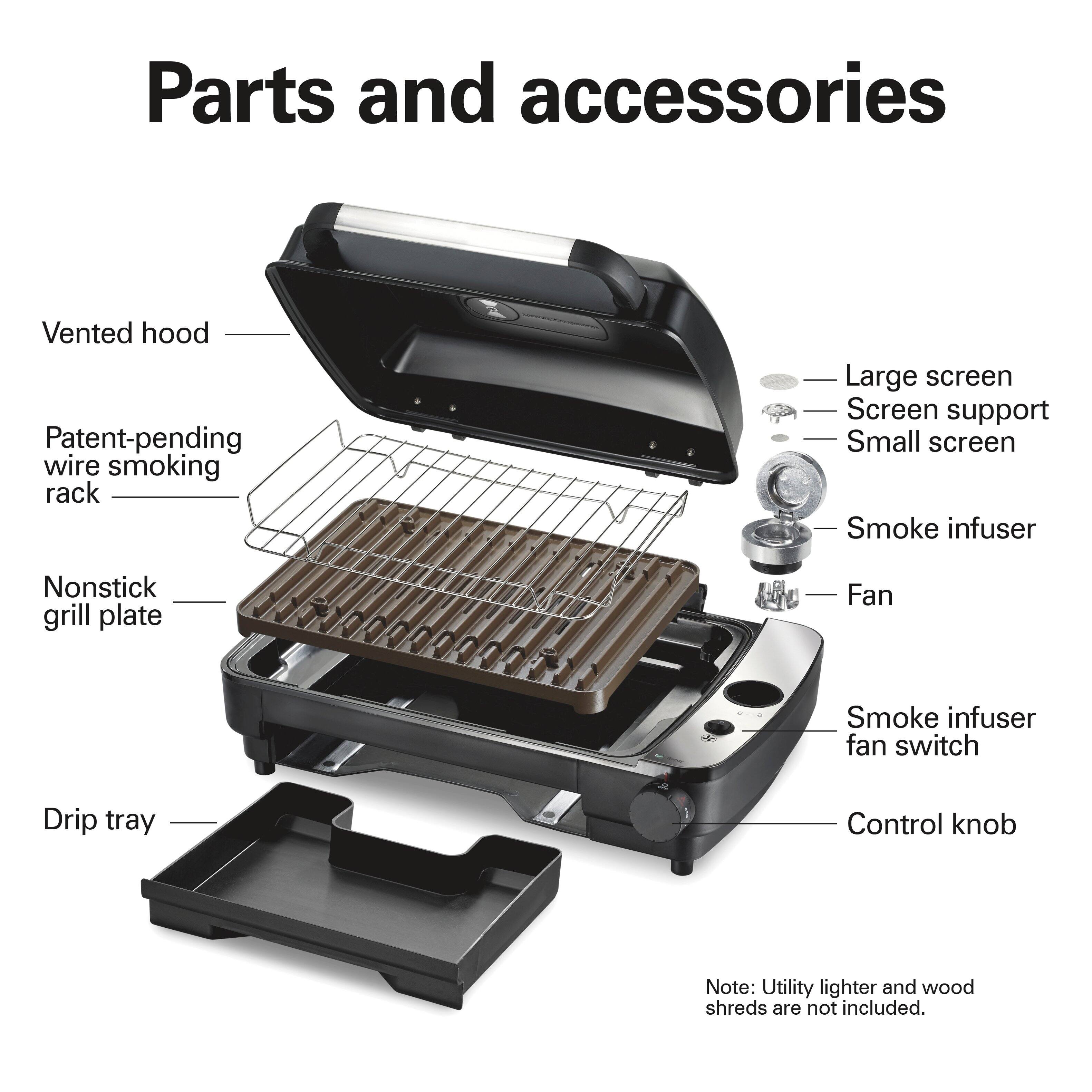 Hamilton Beach Indoor Searing Grill with Hot/Cold Smoke Infuser - Best Buy