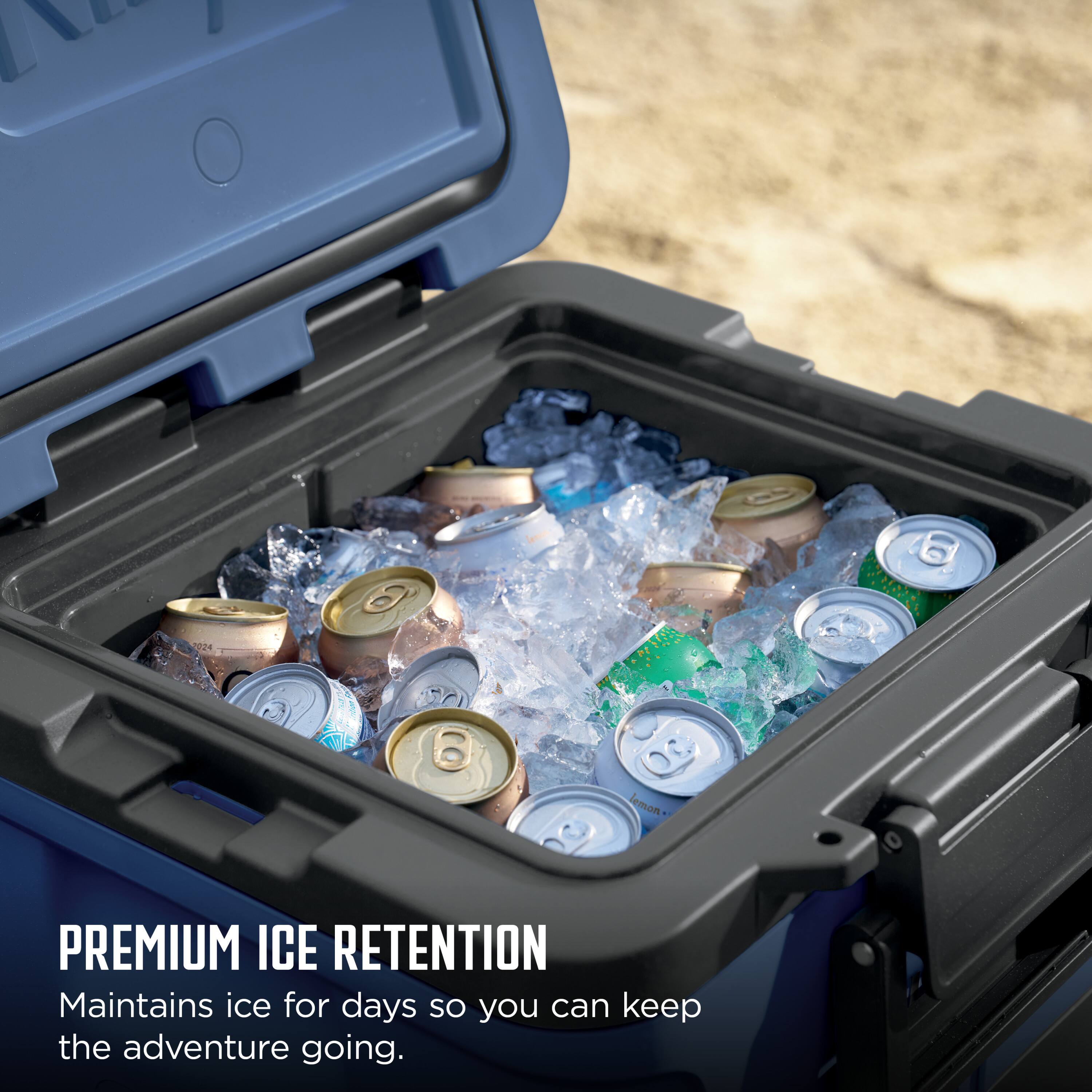 2024 a lemon PREMIUM ICE RETENTION Maintains ice for days so you can keep the adventure going.
