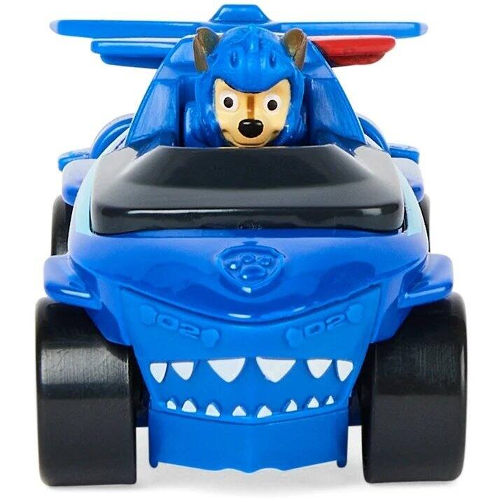 Left. Paw Patrol - PAW Patrol True Metal Aqua Pups Chase 1:55 Die-Cast Rescue Vehicle with Working Wheels for Ages 3+ - Blue.