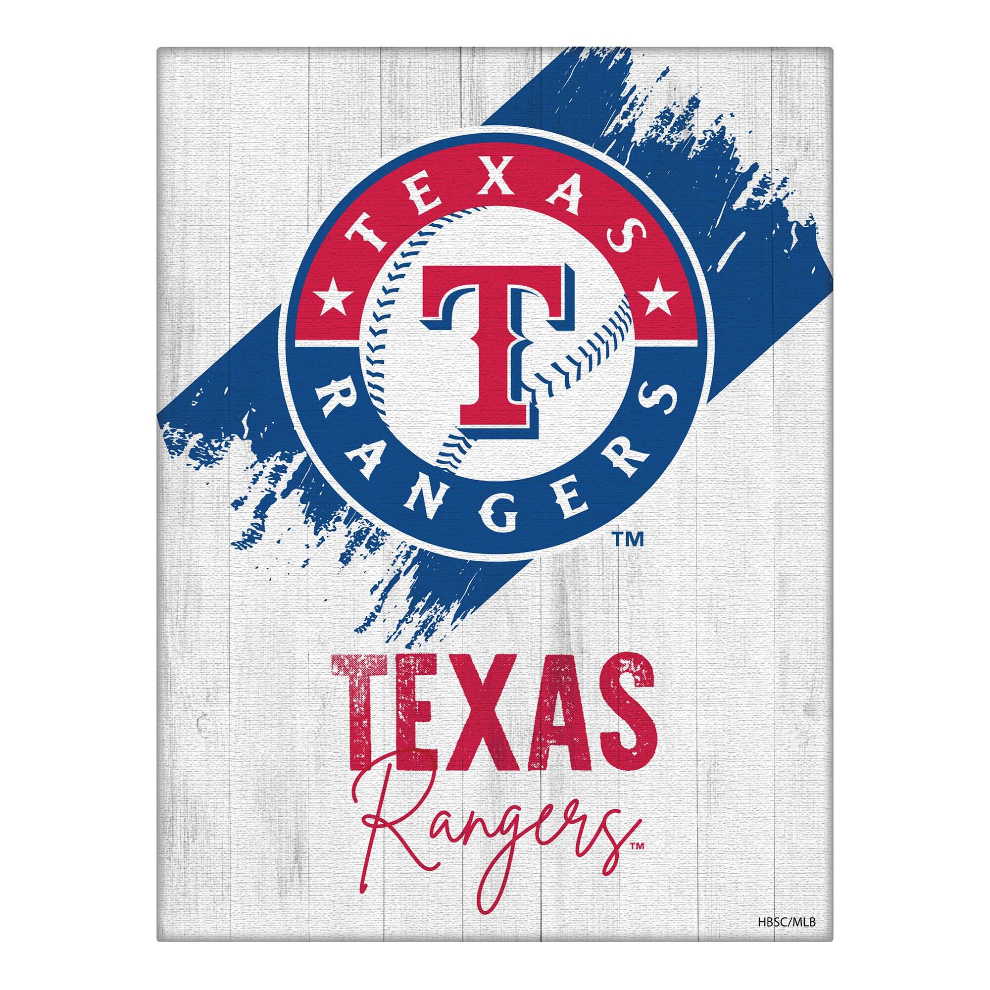 Texas Rangers 24" x 32" Team Canvas Wall Art