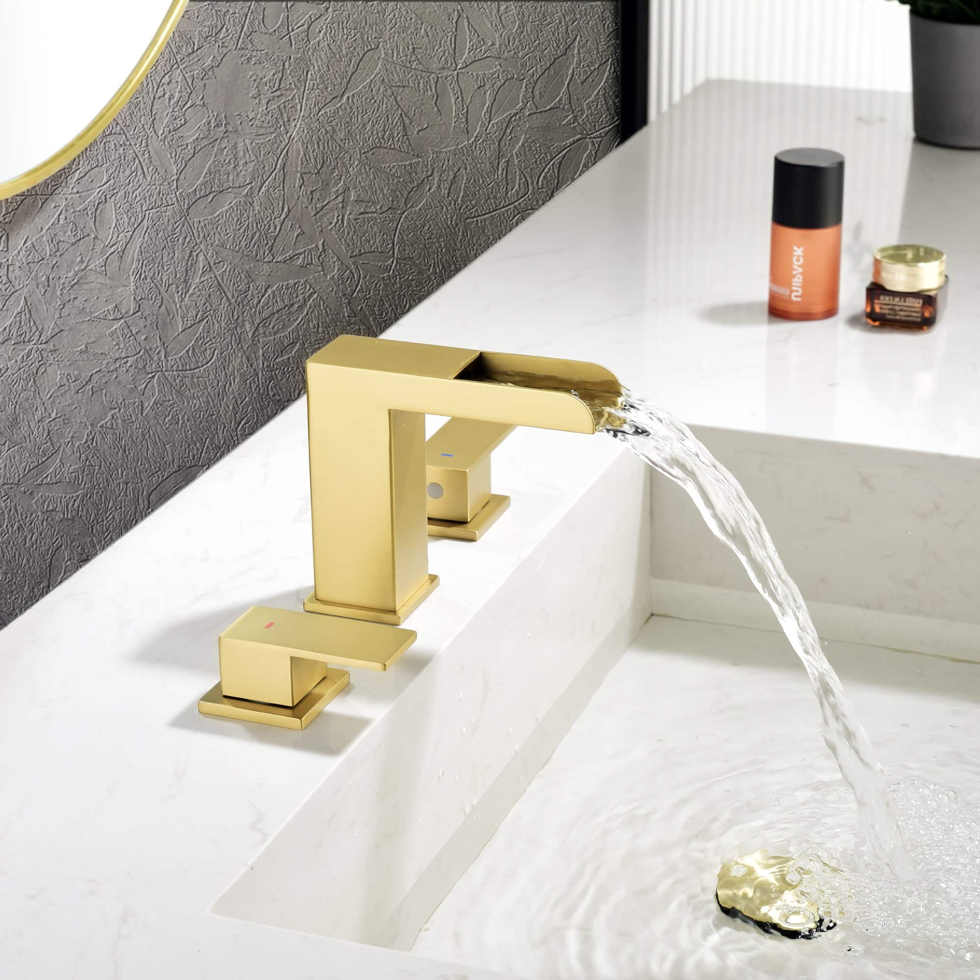 Faucet SUS304 Waterfall Spout cUPC Quick Connect Dual Handle Pop Up Drain price history on PriceWatchPro