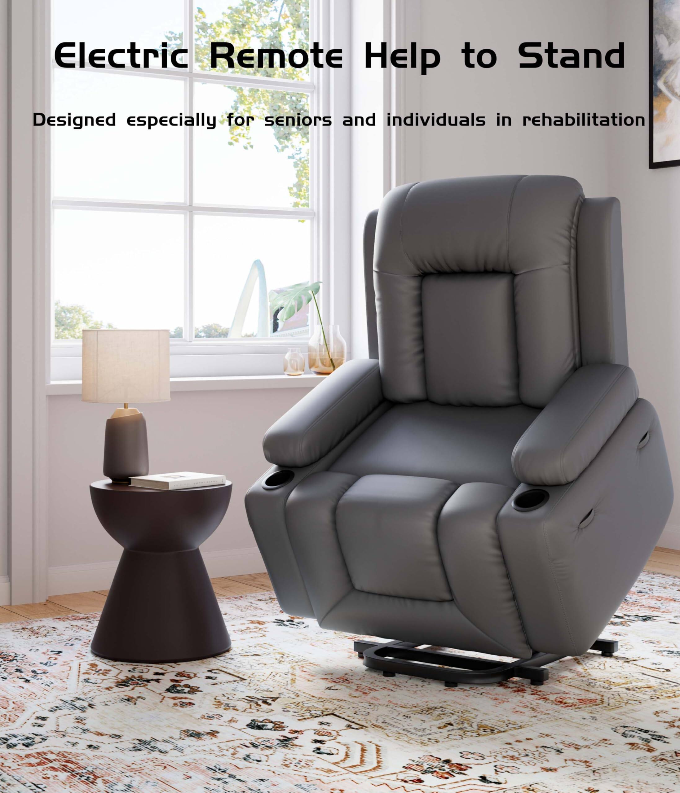 Electric Remote Help to Stand  
Designed especially for seniors and individuals in rehabilitation