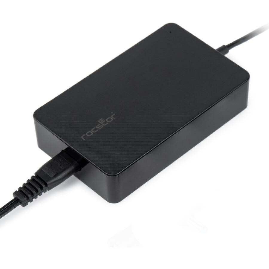 Alt View 2. Rocstor - Rocstor Premium 90W Universal Laptop Charger with Interchangeable Tips - Rocstor premium 90W Slim Universal laptop AC - Black.
