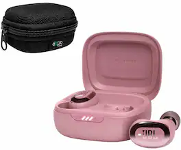 JBL - Live Free 2 Noise Cancelling Wireless Earbuds with Case - Rose