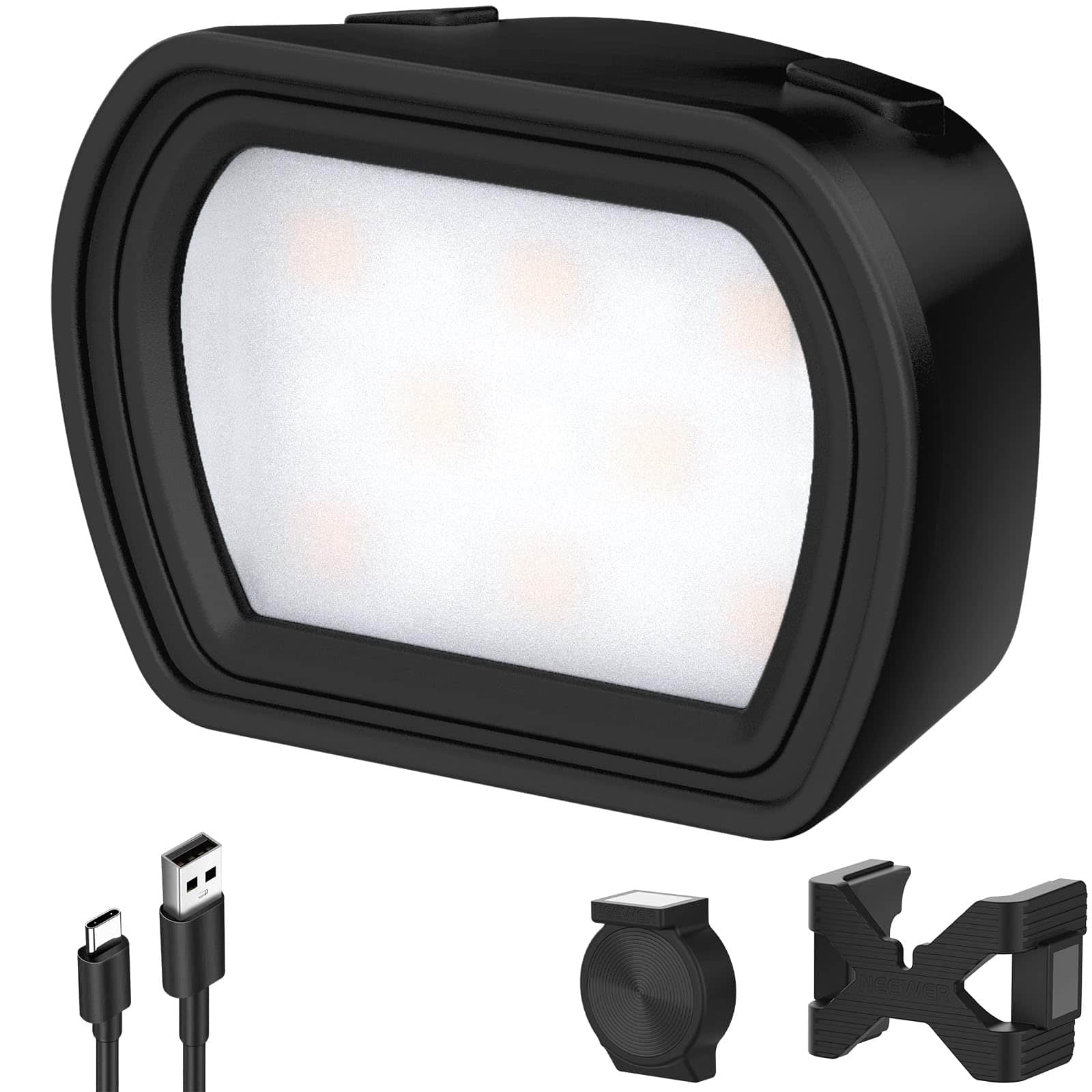 Neewer - Magnetic Mini Fill Light for DJI Osmo Pocket 3 - Rechargeable LED Attachment for Video