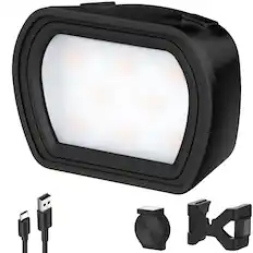Front. Neewer - Magnetic Mini Fill Light for DJI Osmo Pocket 3 - Rechargeable LED Attachment for Video.