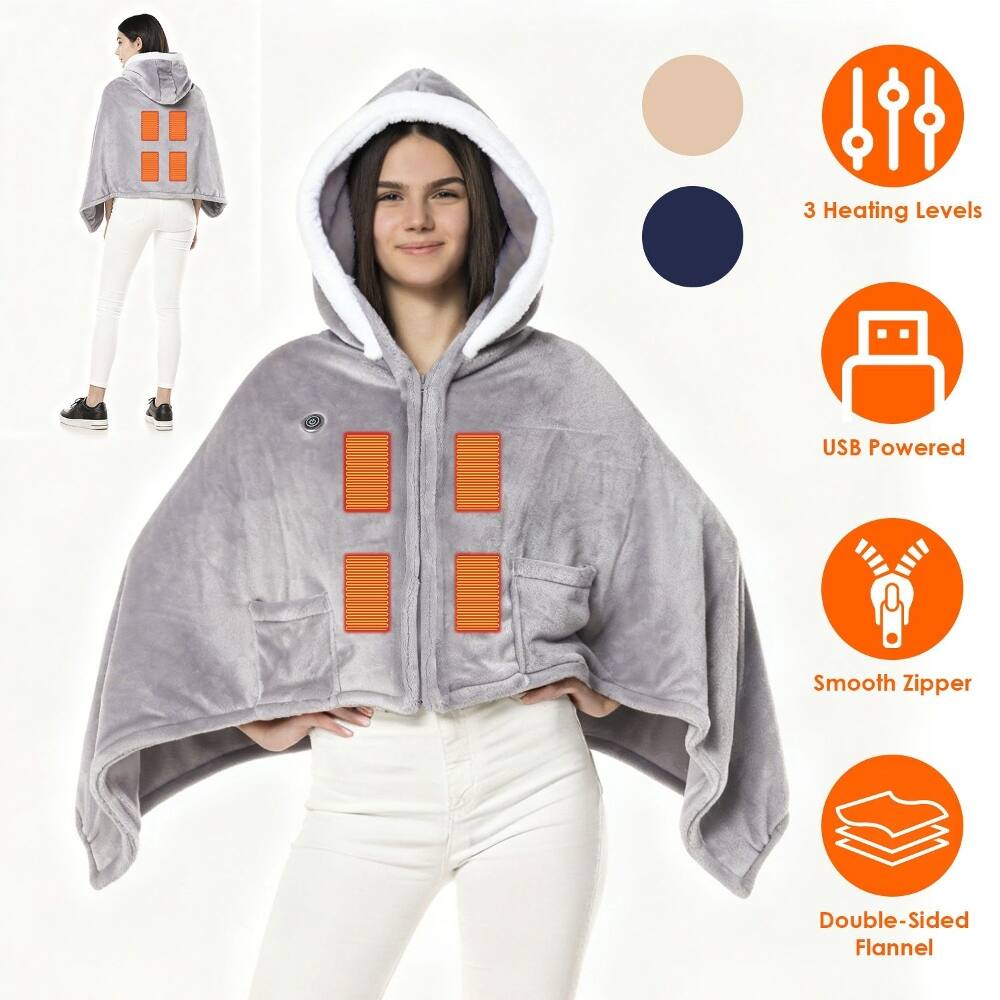 3 Heating Levels  
USB Powered  
Smooth Zipper  
Double-Sided Flannel