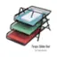 Alt View 13. Mind Reader - 3-Tier Paper Tray, Desktop Organizer, File Storage, Workspace, Office, Metal Mesh, 11.5"L x 13.75"W x 10"H - Black.