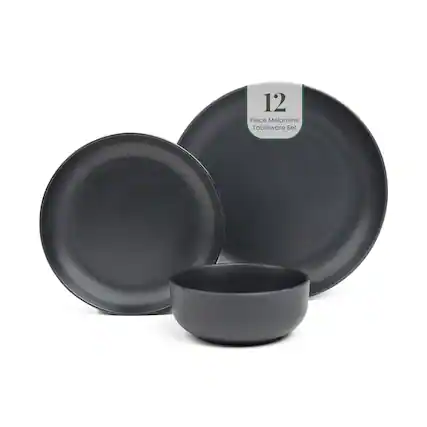 12 Piece Melamine Tableware Set