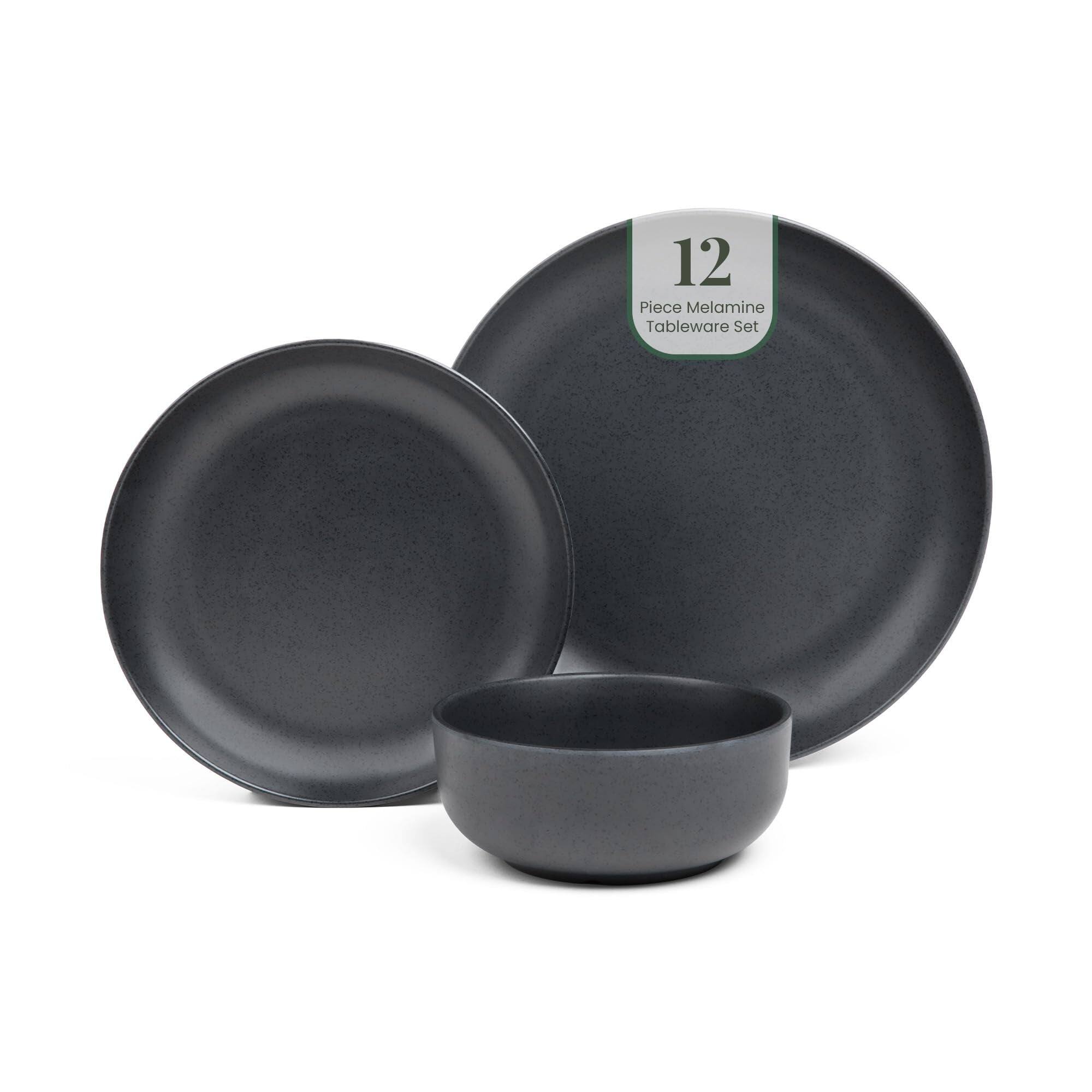 12 Piece Melamine Tableware Set