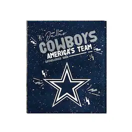 Logo Brands - Dallas Cowboys 60" x 70" Plush Throw Blanket - Multicolor