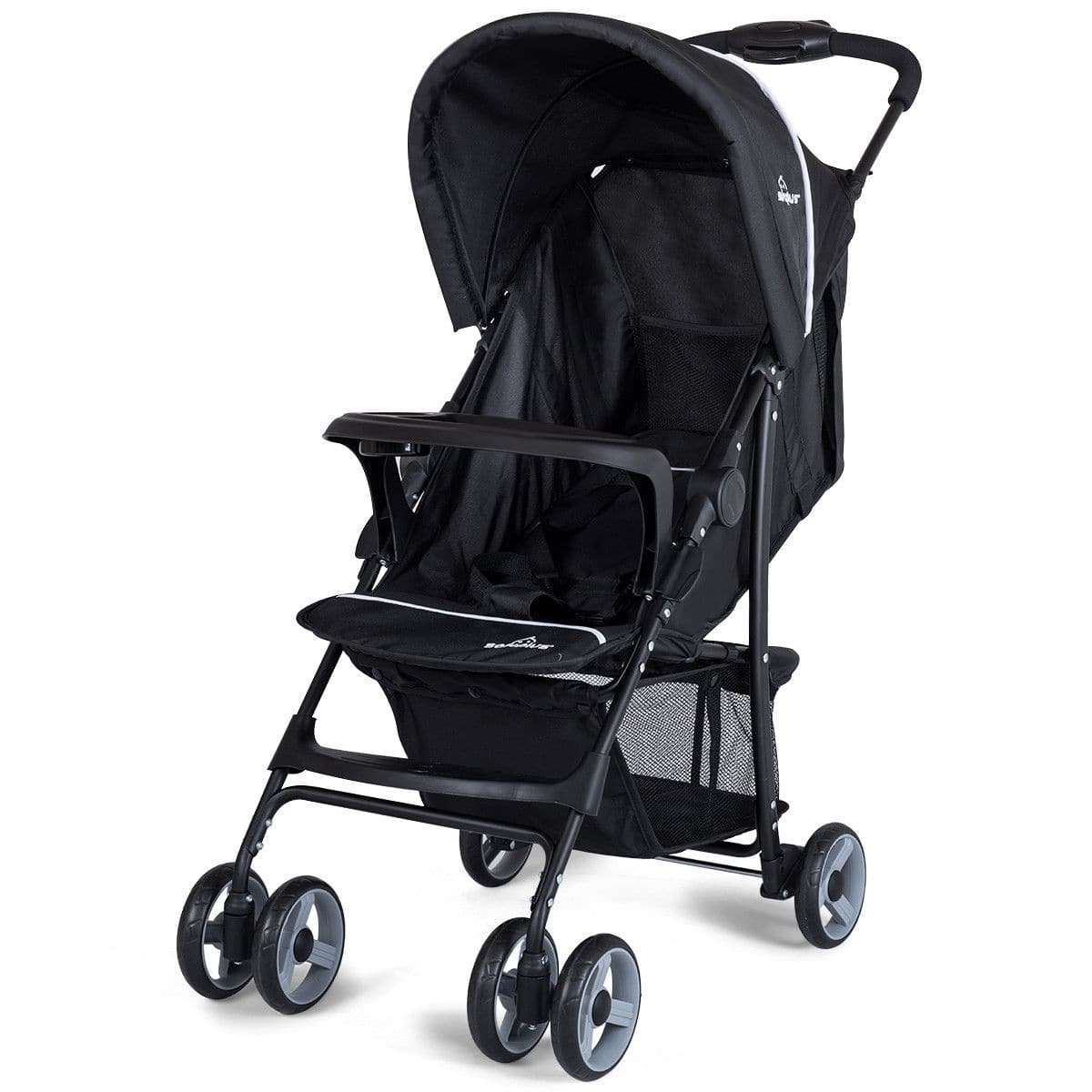 Front. Costway - Costway Foldable Lightweight Baby Stroller Travel Pushchair 0-36 Months Age Group 13 lbs - Black.