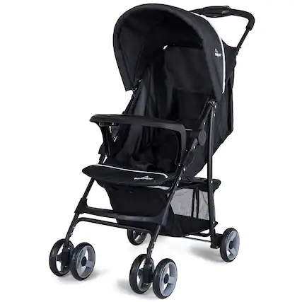 Front. Costway - Costway Foldable Lightweight Baby Stroller Travel Pushchair 0-36 Months Age Group 13 lbs - Black.
