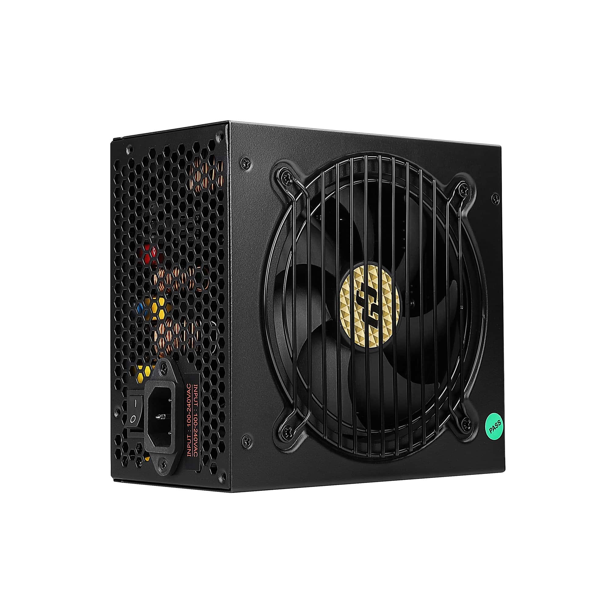 Bluegears - b-GoldX 1200W 80+ Gold Efficiency Equivalent 115-230V Semi Modular All Ribbon Cable Gaming PC ATX Power Supply - Black