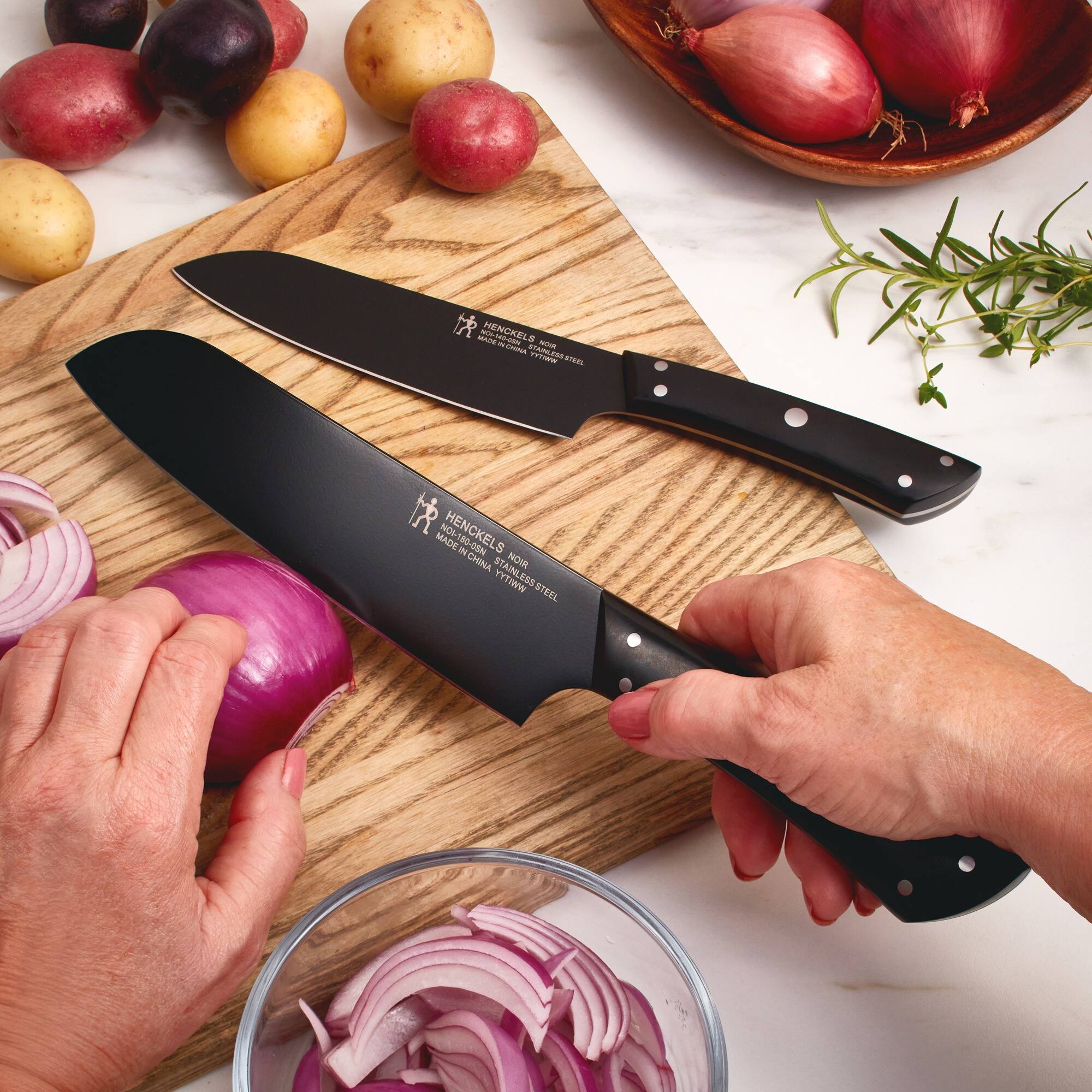 MENCKEL M SnAm MAn iTE TLAERTERL ML NC HENCKELS MADE IN CHINA MADE IN CHINA NOW STAINLESS STEEL WHITE STEEL