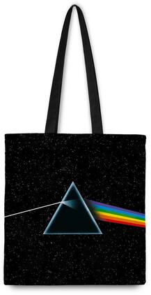 PopMarket - Pink Floyd - Rocksax - Pink Floyd - Dark Side Of The Moon Logo - Eco-Friendly Tote Bag (Black) - Multicolor