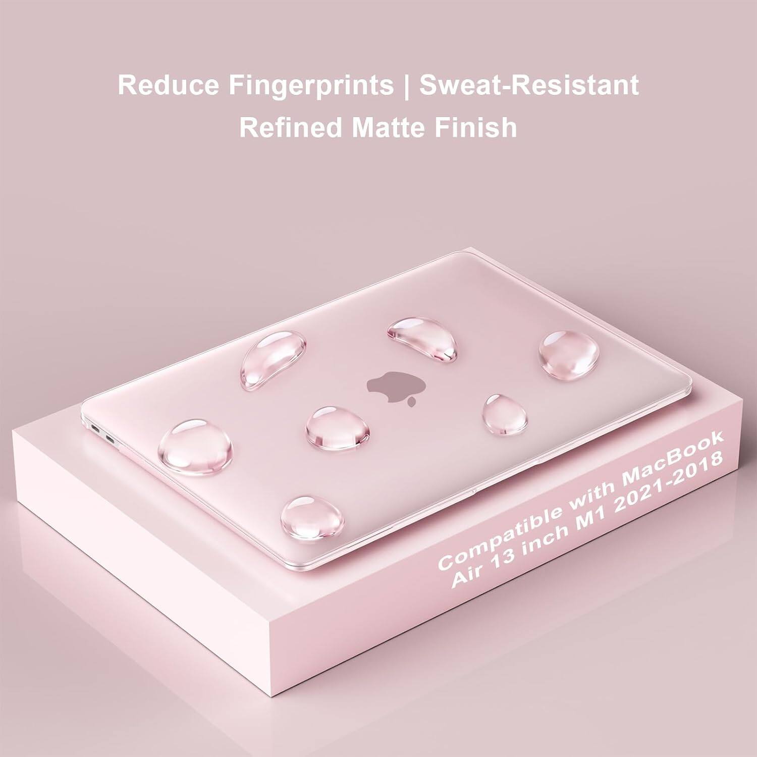 Reduce Fingerprints | Sweat-Resistant Refined Matte Finish MacBook Air 13 inch M1 Compatible 2021-2018