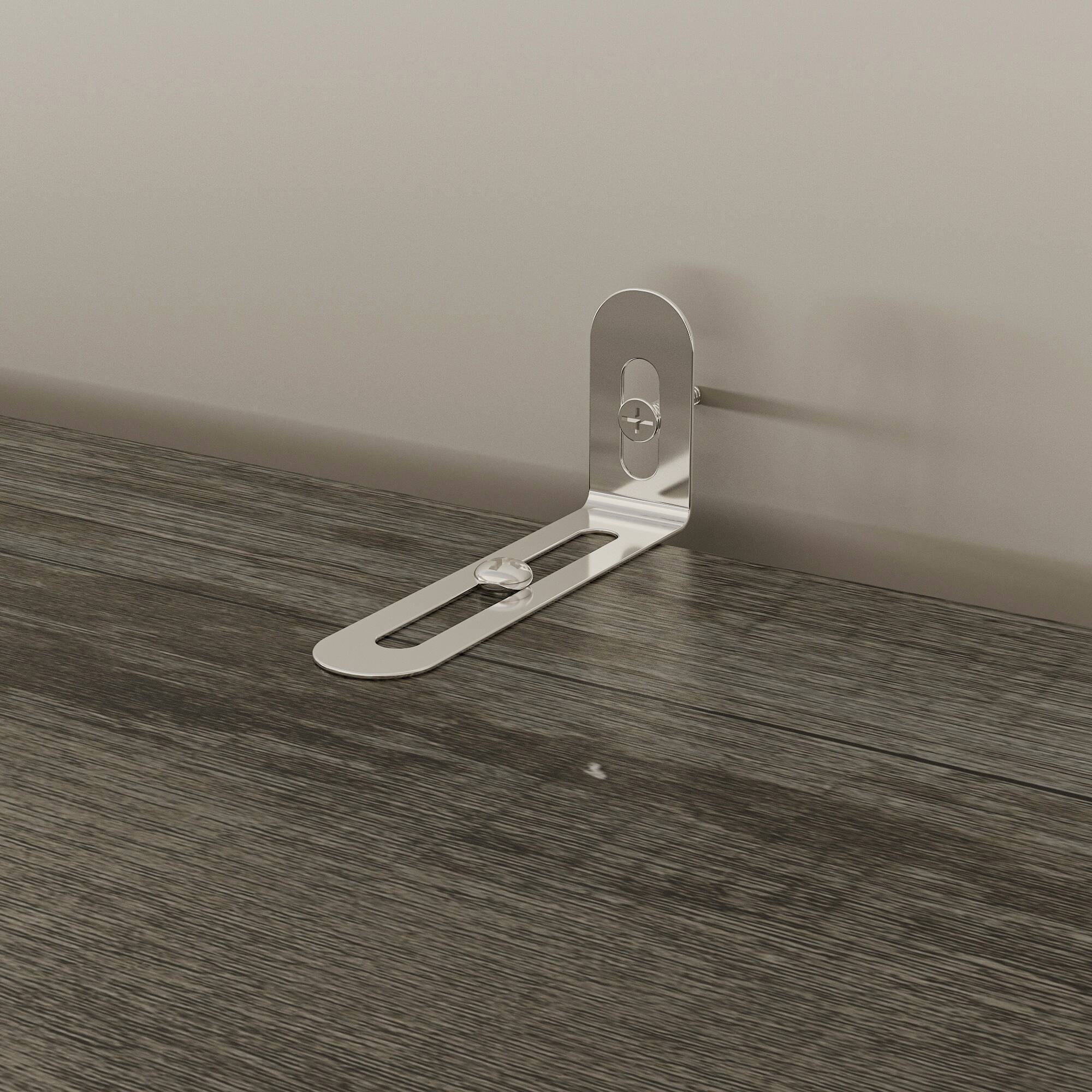 Alt View 5. FUFU & GAGA - Mid-Century Storage Cabinet with Bronze Bridge Handles and Multi-Compartment Design for Living Room or Dining Room - Gray.