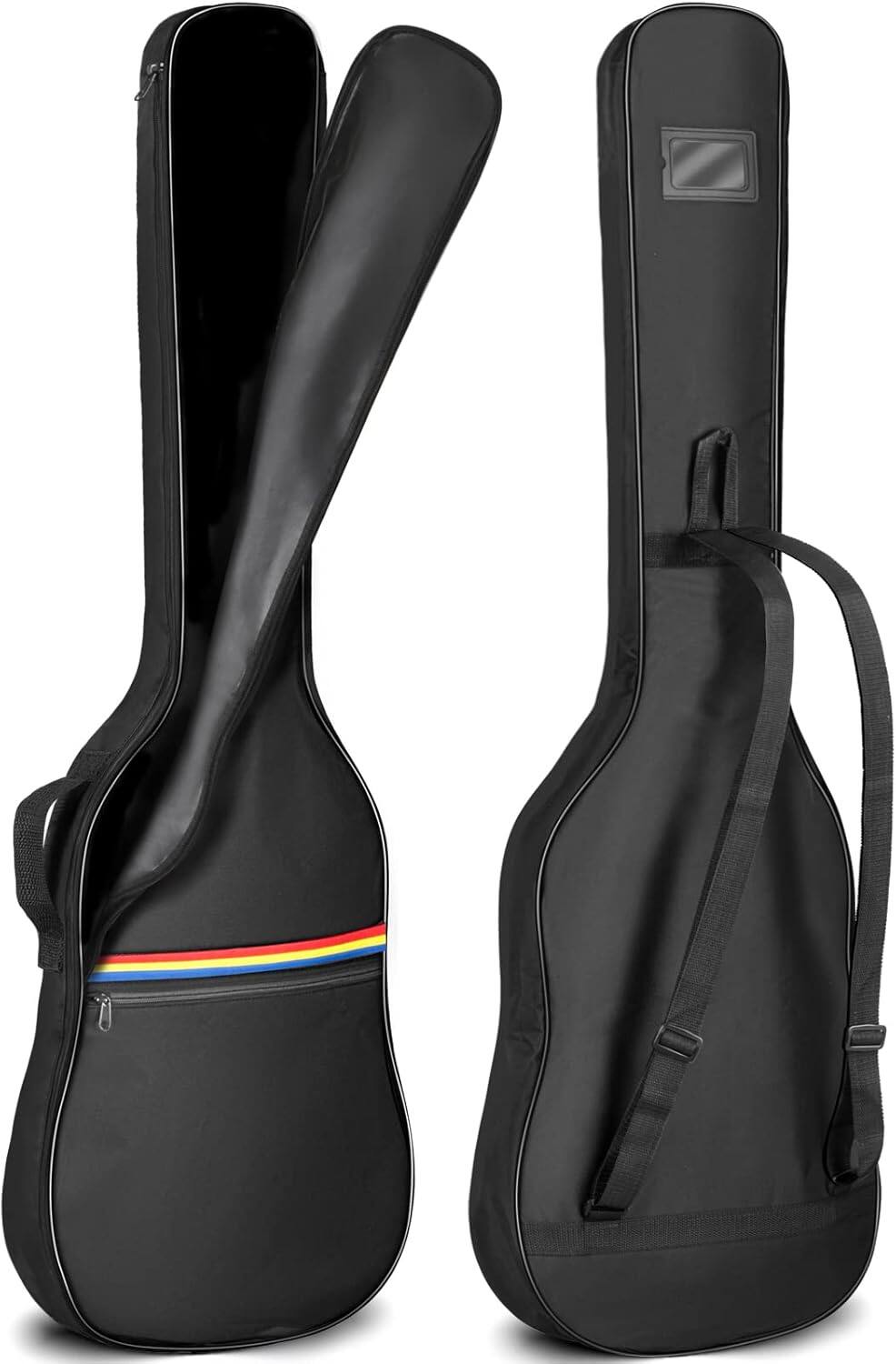 Front. CAHAYA - CAHAYA Guitar Dust Cover Bag Bass: Soft Guitar Cover Gig Bag Protect Bass From Sun Dust and Moisture No Padding CY0309 - Black.