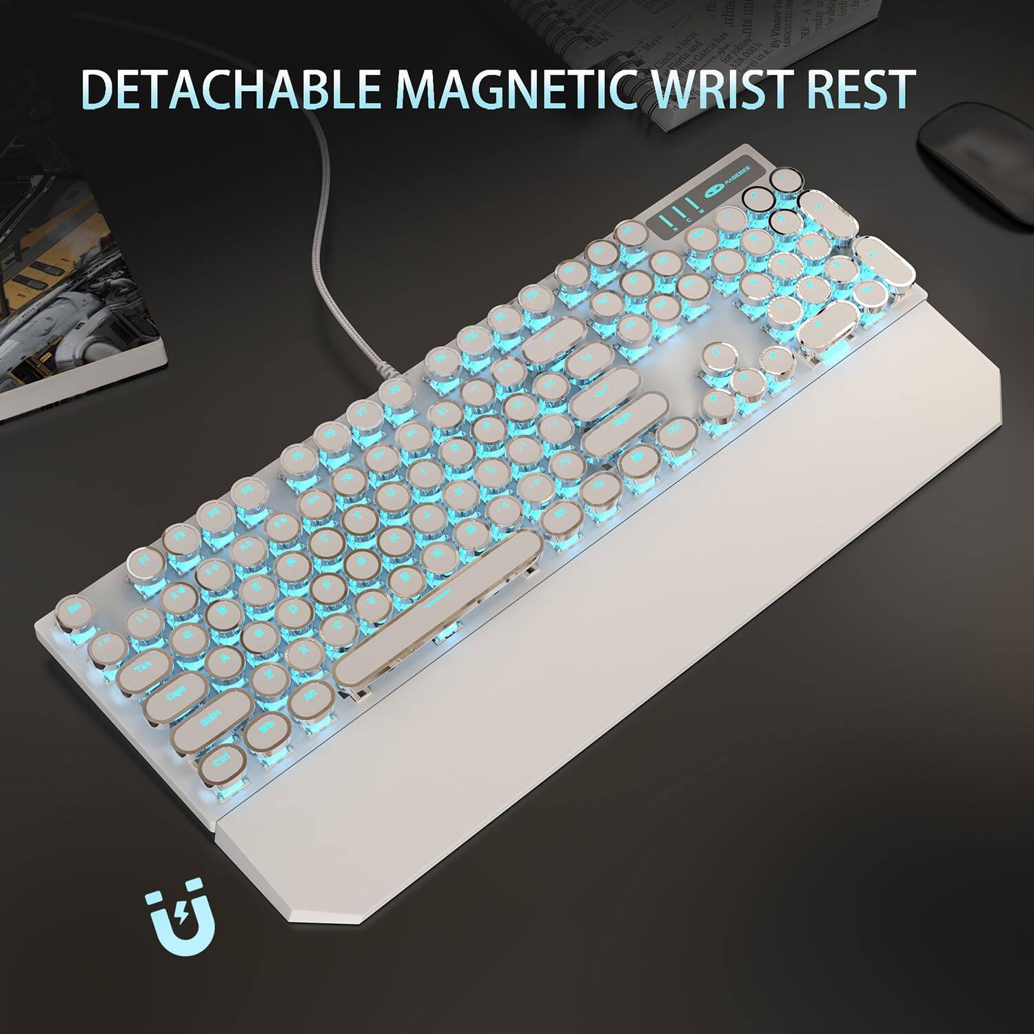 DETACHABLE MAGNETIC WRIST REST