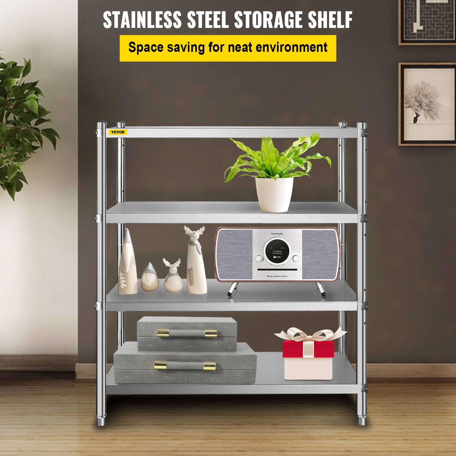STAINLESS STEEL STORAGE SHELF
Space saving for neat environment
