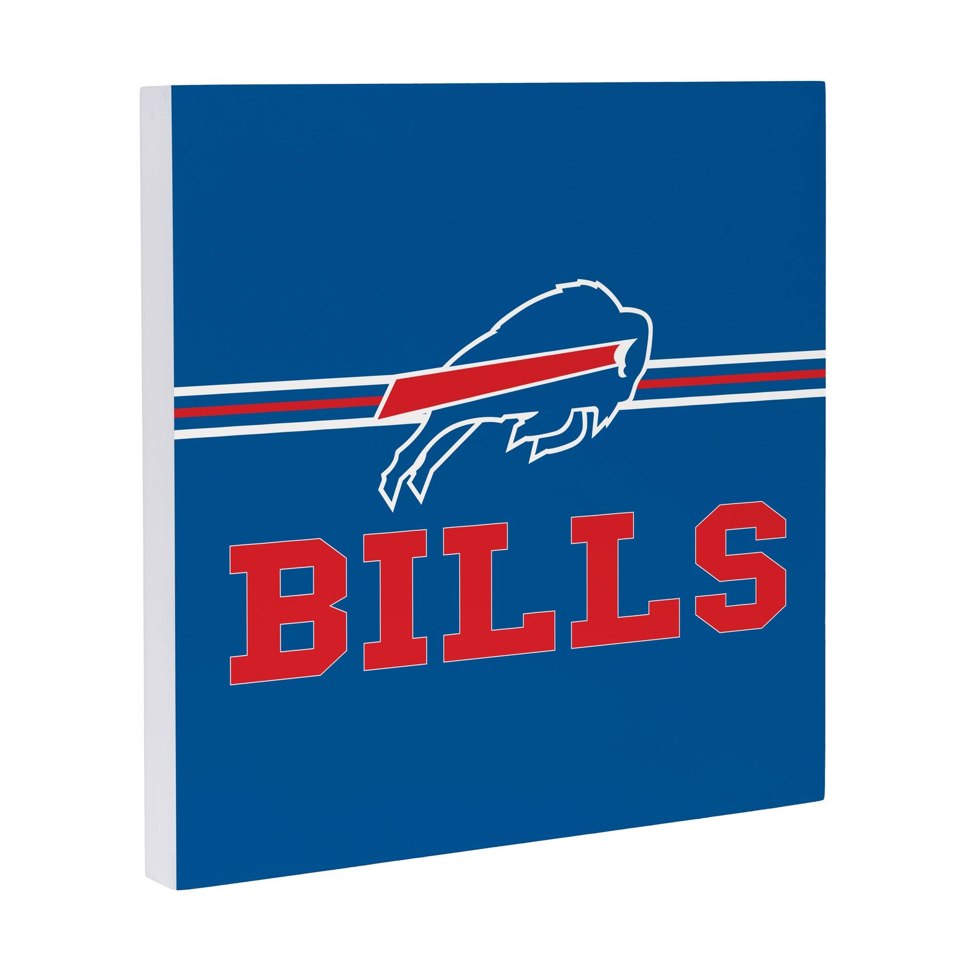 Alt View 1. Evergreen Enterprises - Buffalo Bills 12" x 12" Wood Wall Sign - Multicolor.