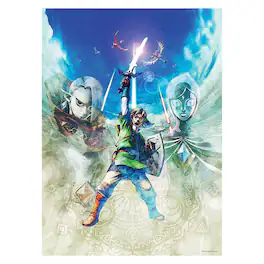 USAoploy - Legend of Zelda Skyward Sword 1000 Piece Jigsaw Puzzle - Blue