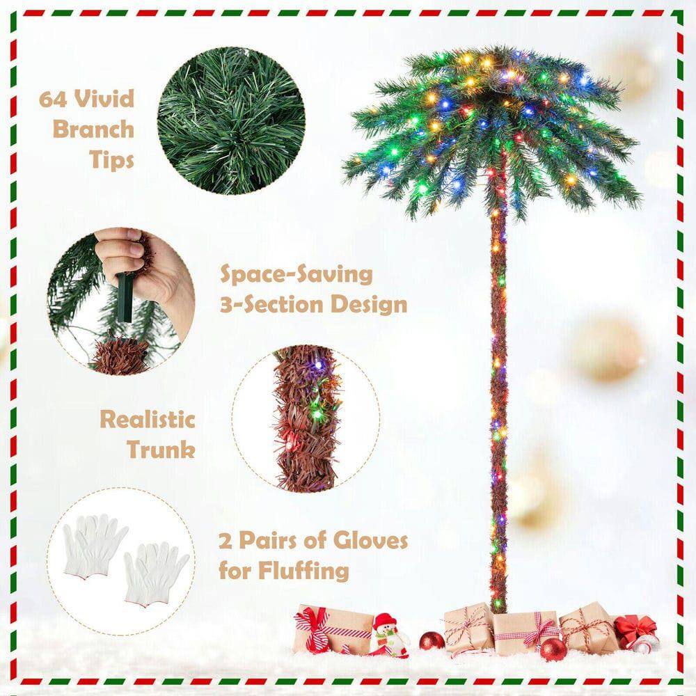 64 Vivid Branch Tips  
Space-Saving 3-Section Design  
Realistic Trunk  
2 Pairs of Gloves for Fluffing
