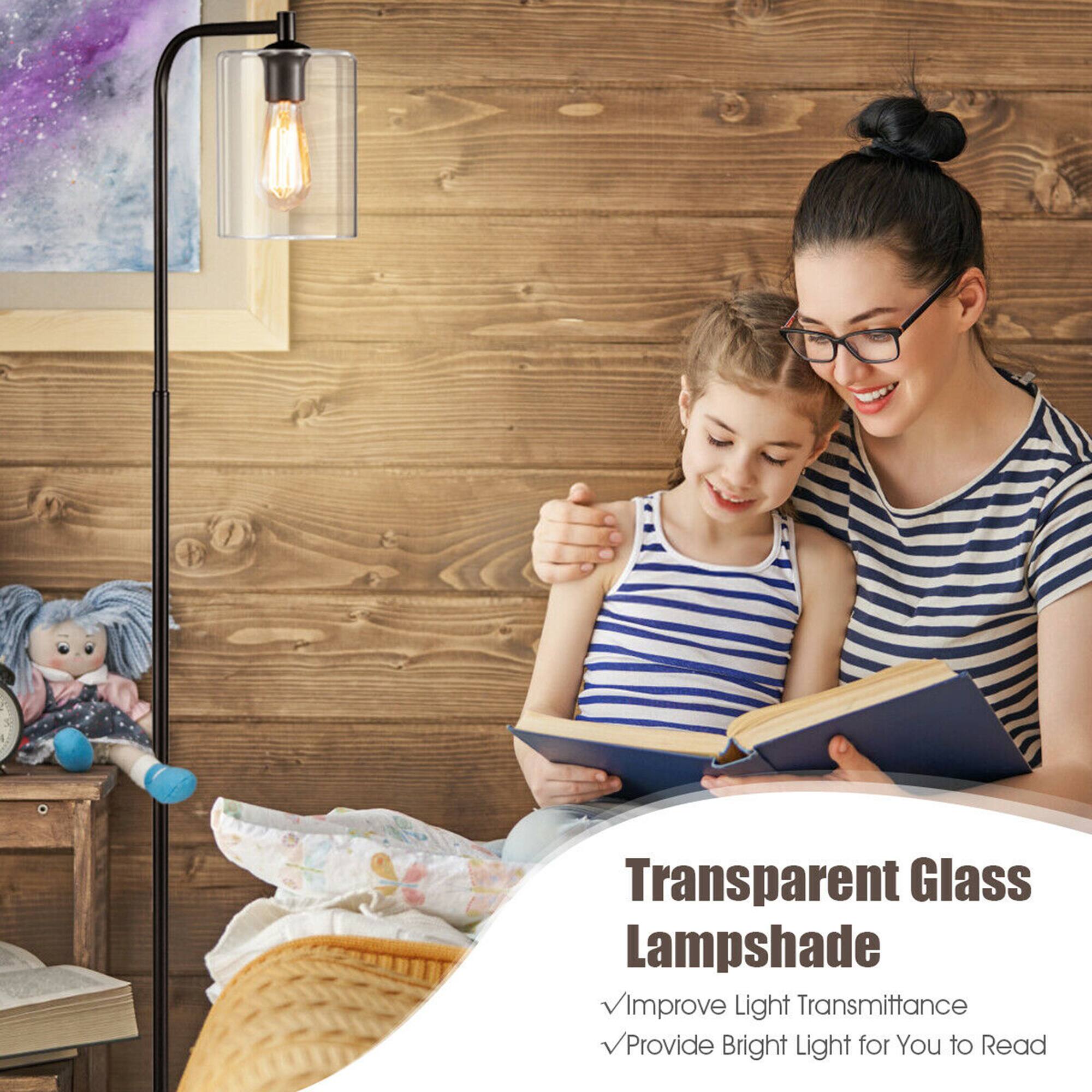Transparent Glass Lampshade  
Improve Light Transmittance  
Provide Bright Light for You to Read