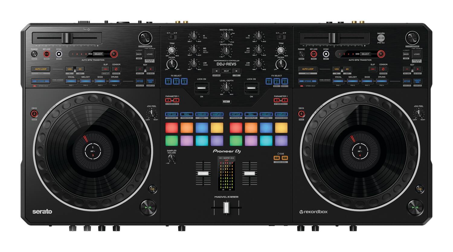 Pioneer DJ - Scratch-Style 2-Channel Professional DJ Controller with Auto BPM Transition and Piano Play mode