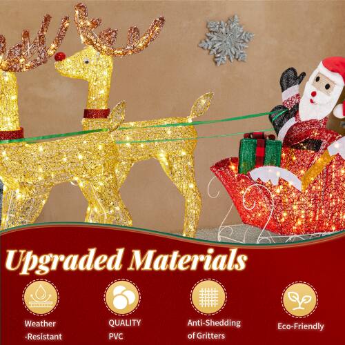 Upgraded Materials

- Weather Resistant
- Quality PVC
- Anti-Shedding
- Eco-Friendly