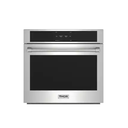 Front. Thor Kitchen - 30 Inch Built-In Electric Single Wall Oven with Air Fry - Stainless Steel.