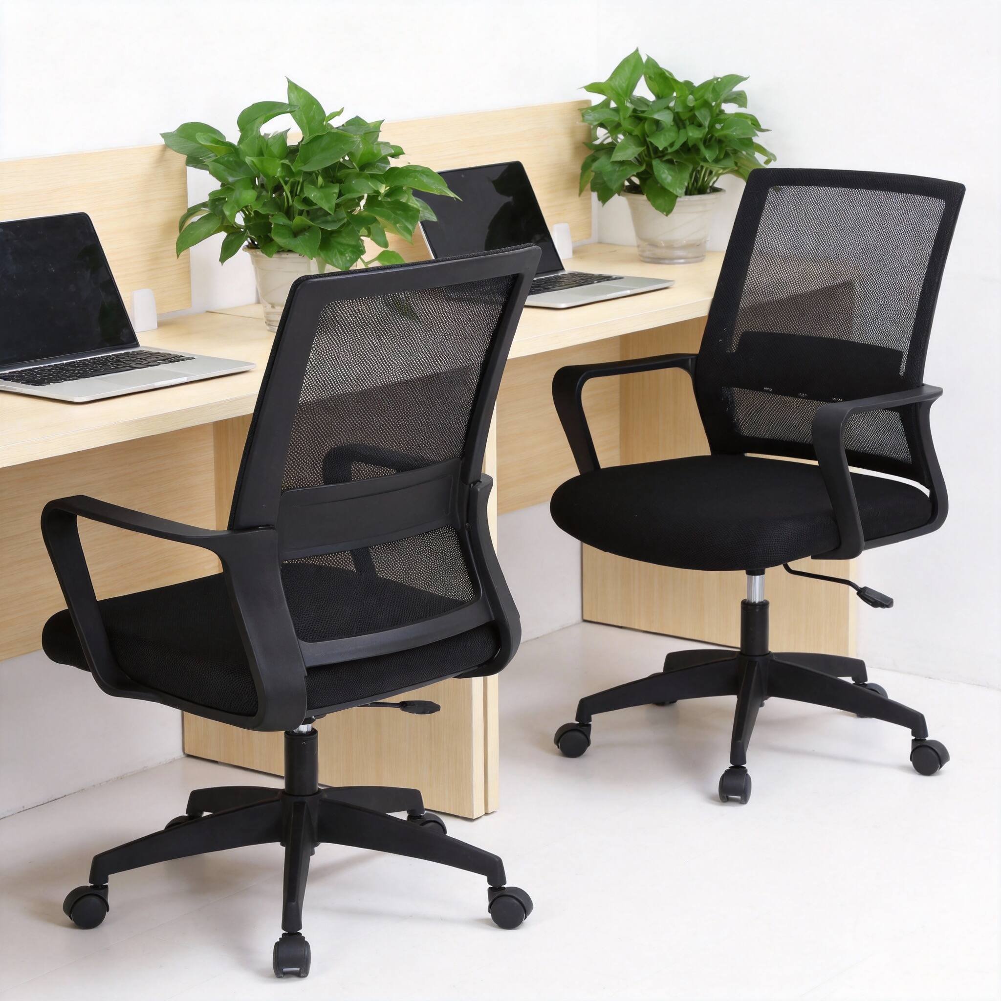 Alt View 2. Frangdom - Drafting Chair Adjustable Swivel Mesh Lumbar Support Arms Footrest Mid Back - black adjustable height lumbar support.