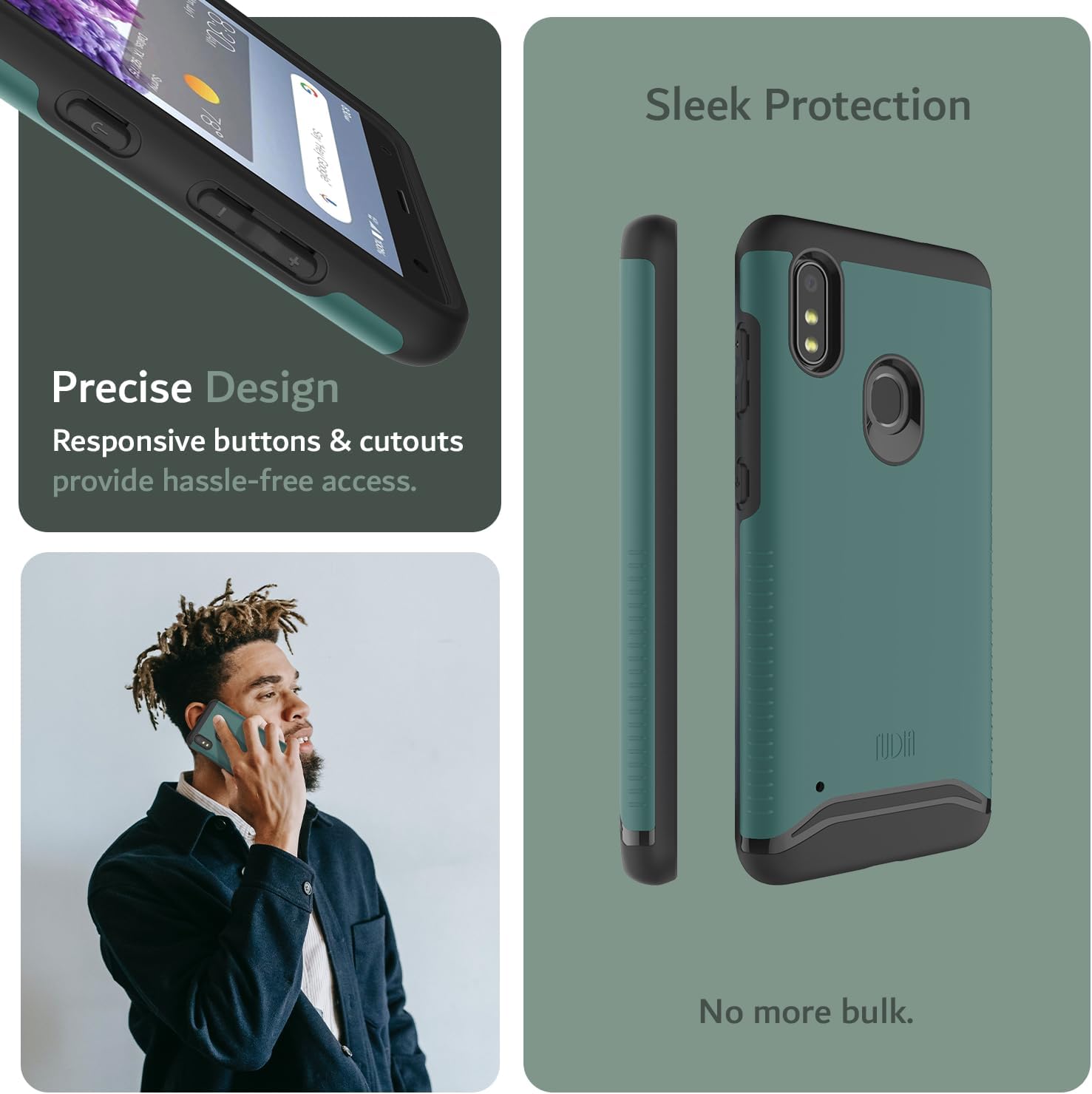 Sleek Protection

Precise Design
Responsive buttons & cutouts provide hassle-free access.

No more bulk.