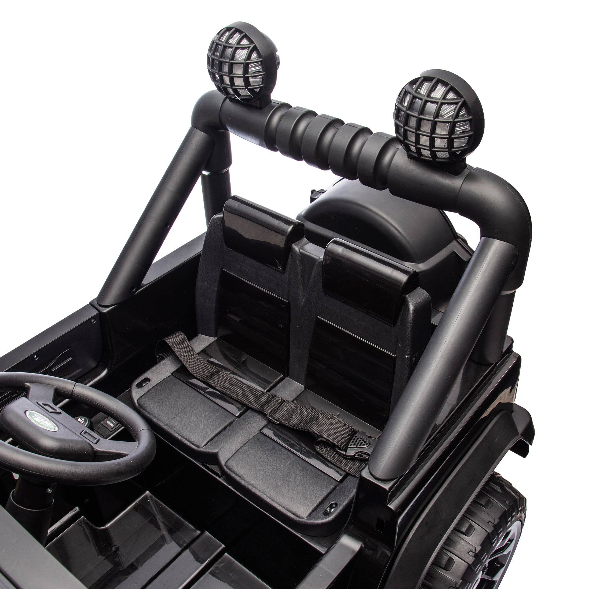 Alt View 1. Boyel Living - 3+ Black 24V Kids Ride On UTV with Parents Remote Control 4Wheel - black.